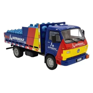 Miniatura Caminhão Volkswagen 8150 ULTRAGAZ Gás Azul Metal 1:43 IXo