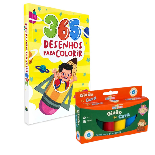 365 desenhos para colorir capa branca - Todo Livro