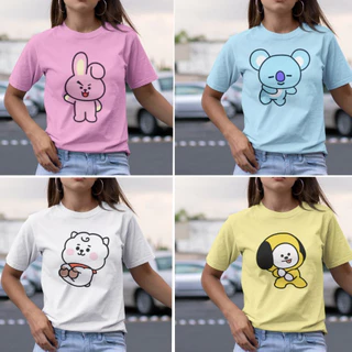 Camiseta BT21 BTS Tata Chimmy Cooky RJ Koya Shooky Mang Van Unissex