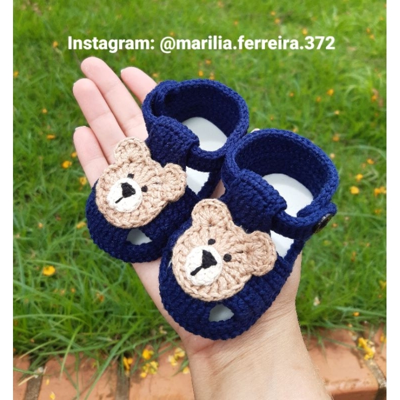 Fazer Sapatinho Sapatinho De CrochÃª Para BebÃª Com PÃ©rola Fazer - Main Image