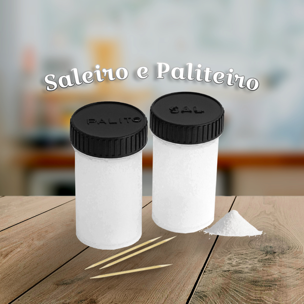 Paliteiro / Saleiro De Restaurante Kit Com 12 Unidades