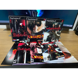 Coleção Devil May Cry com Manuais/Pôsteres para PS2