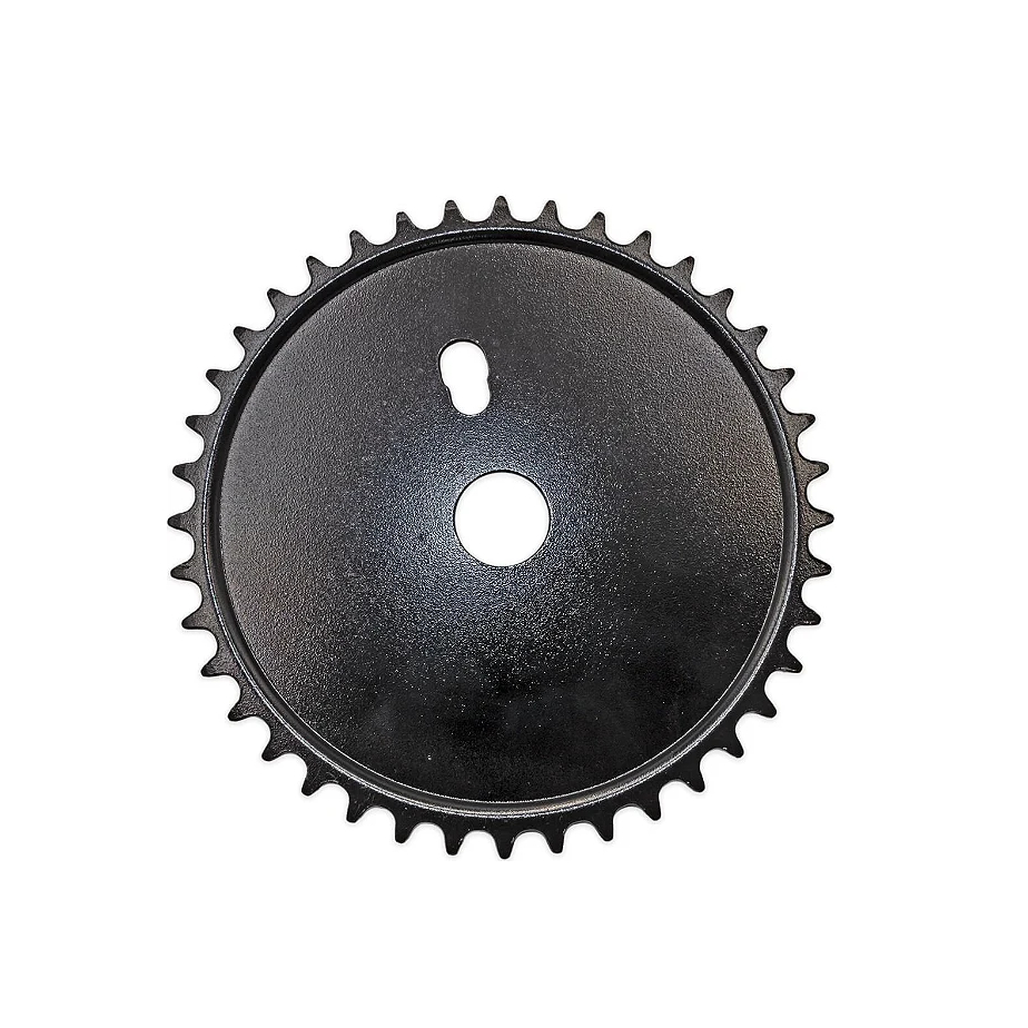 Engrenagem Roda Dentada Coroa Volante Bicicleta Infantil aro 20 com 40 Dentes Aço Preta Fechada NOVA MOSTRUÁRIO