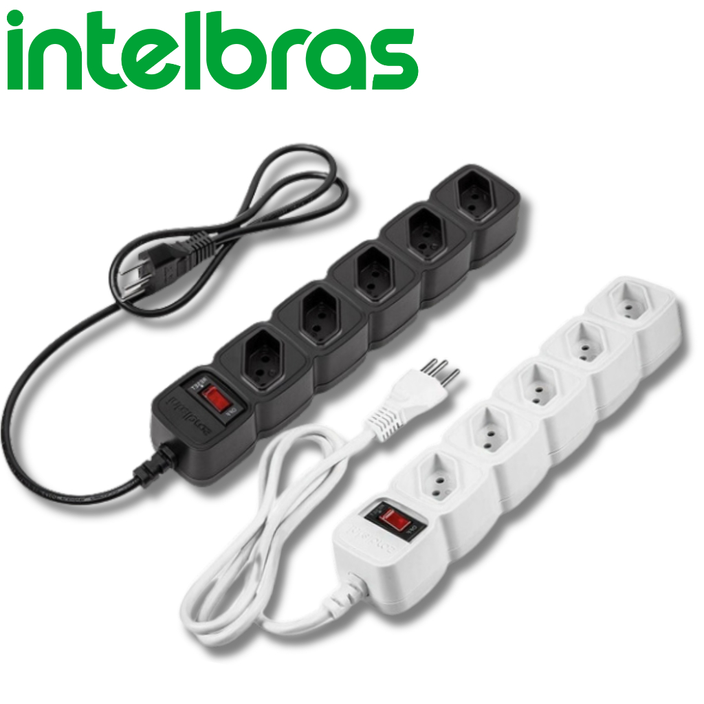 Filtro De Linha Protetor 5 Tomadas Epe205 Cabo 1m - Intelbras