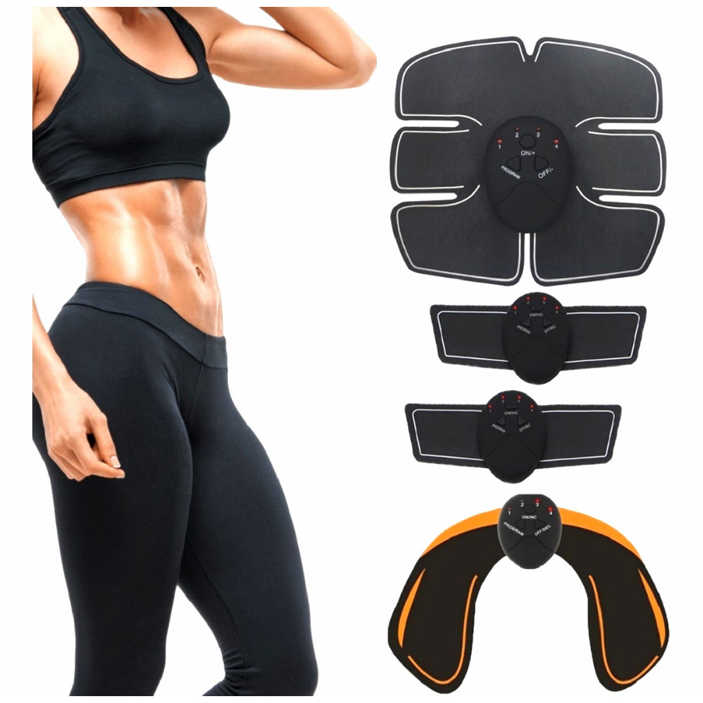 Kit Tonificador Muscular Abdominal Turbo Shaper Abdomen Perna