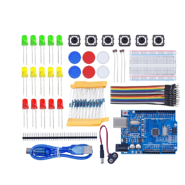 Kit Uno R3 Iniciante Protoboard Para Arduino