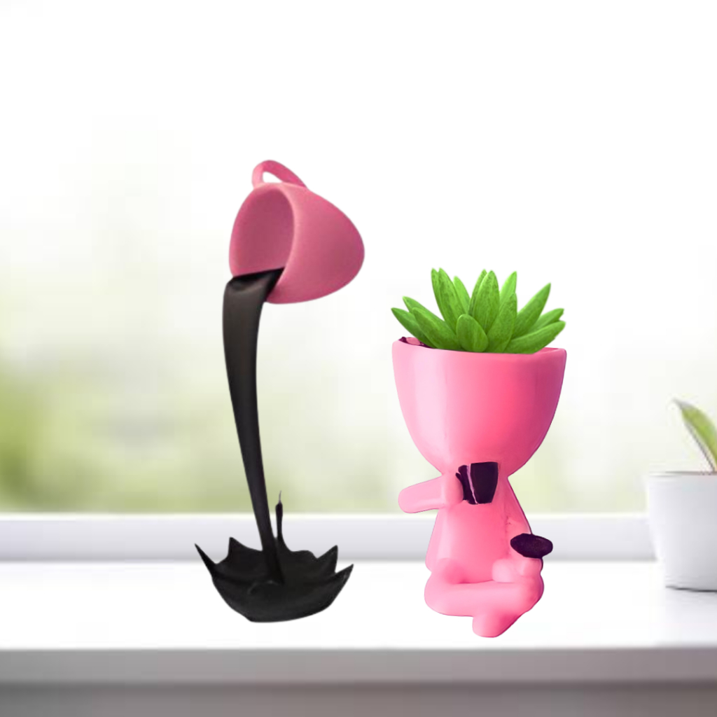 FOFURAS kit decoração cantinho do café vaso + xicara flutuante