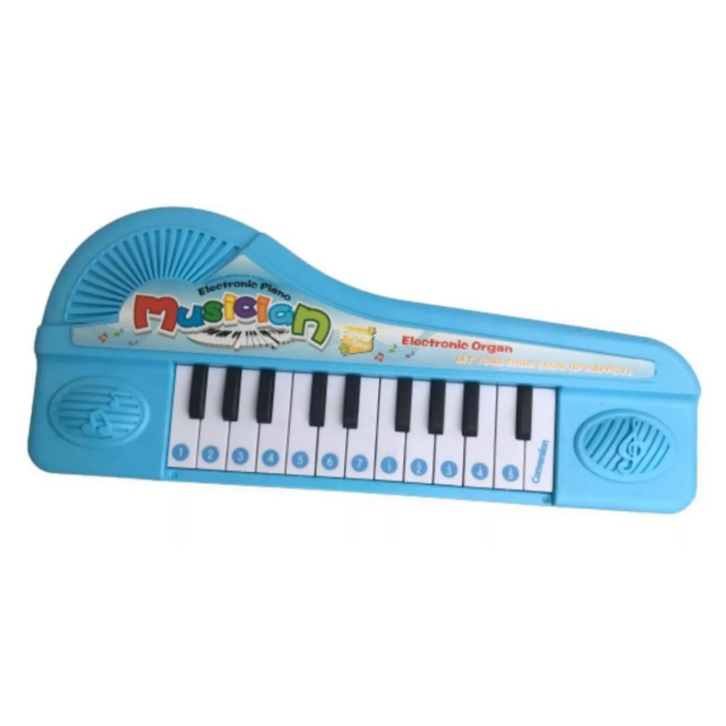 Teclado Piano Musical Bebê Brinquedo Infantil Divertido Azul no Shoptime