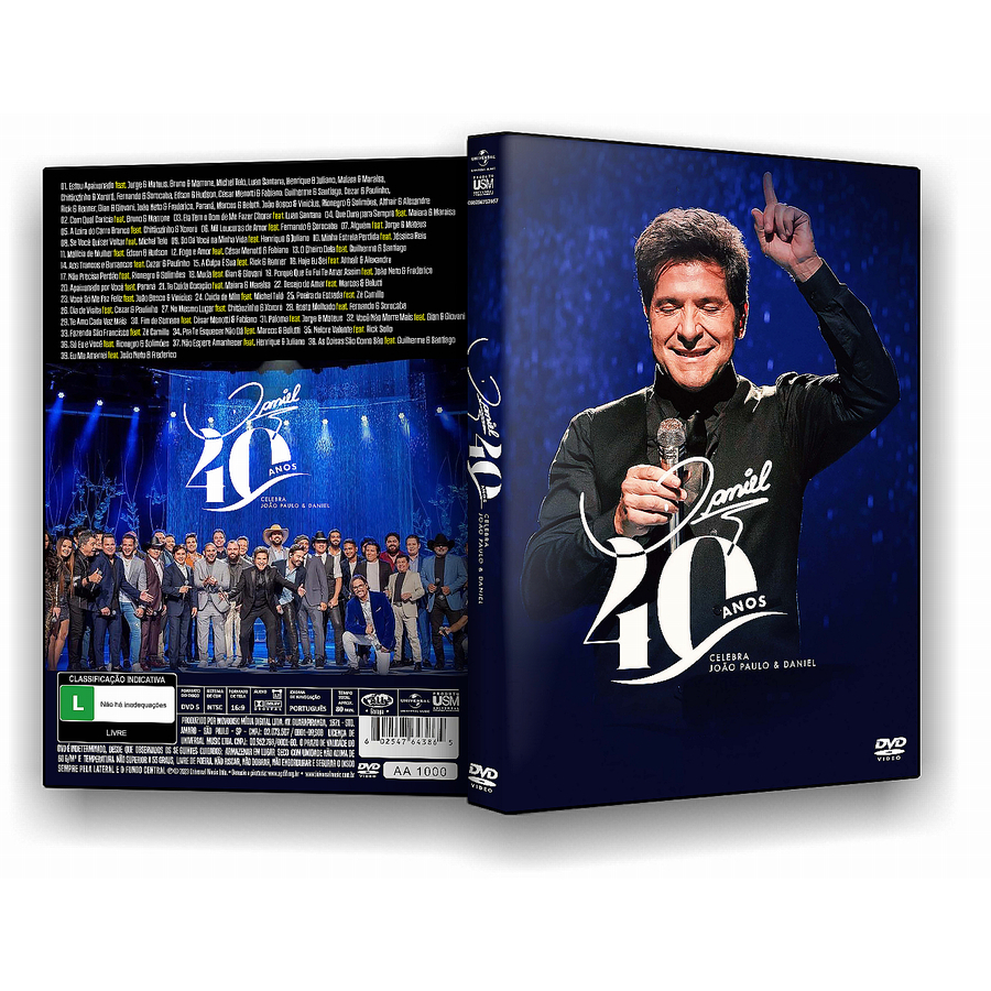 DVD DANIEL - 40 ANOS [FÃ MADE] | Shopee Brasil