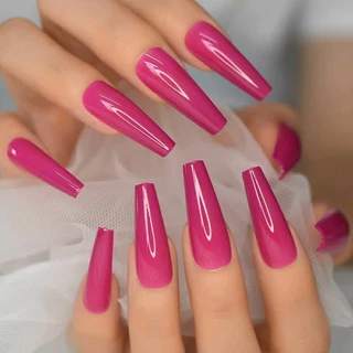Kit Com 24 Unhas Postiças Bailarina Coloridas de Qualidade