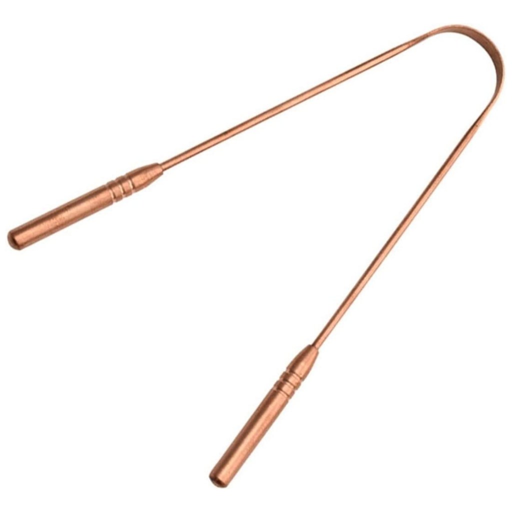 Limpador Raspador De Língua Cor cobre Para Higiene Bucal | Shopee Brasil