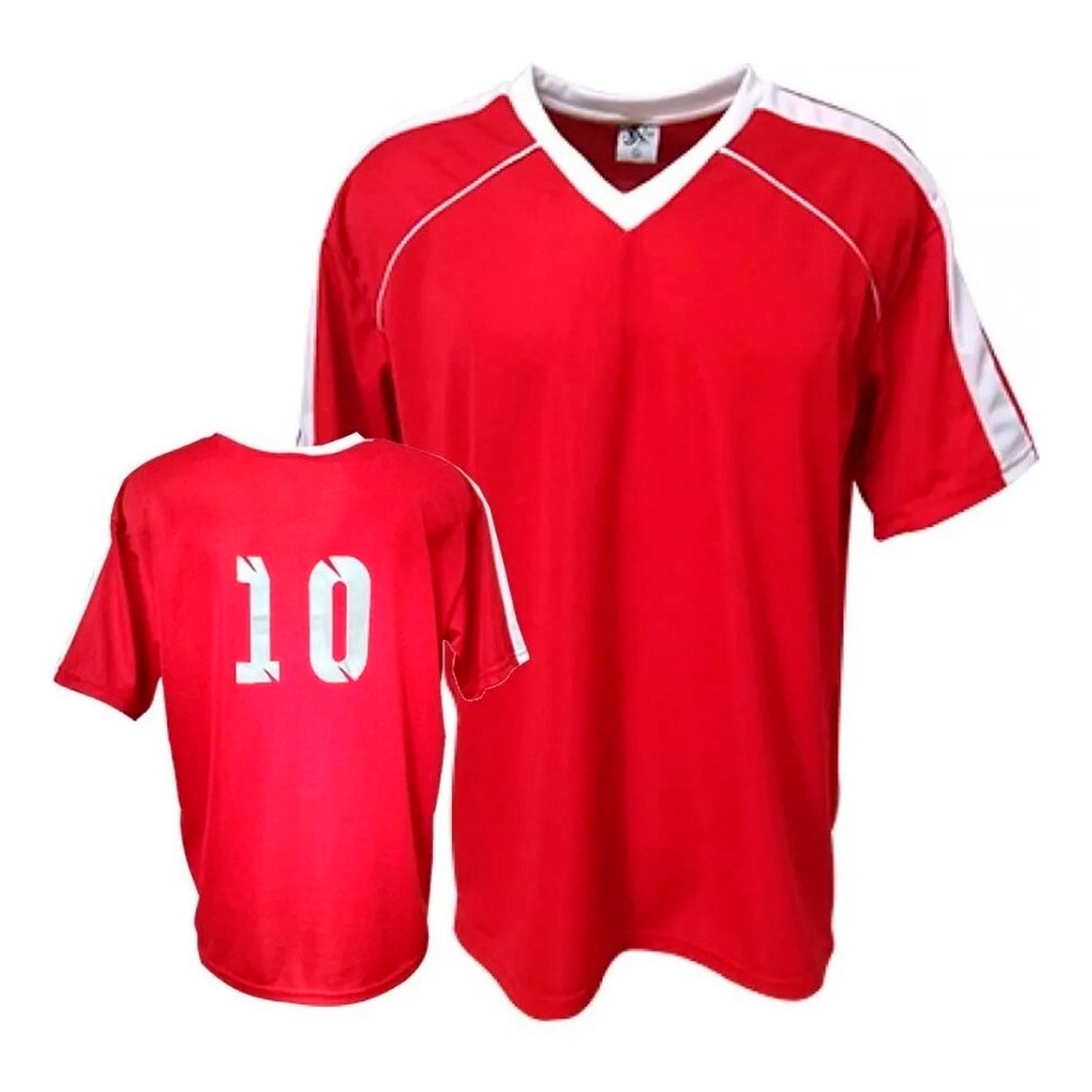 Jogo de 20 Camisas numerados de Futebol do 2 a 22.