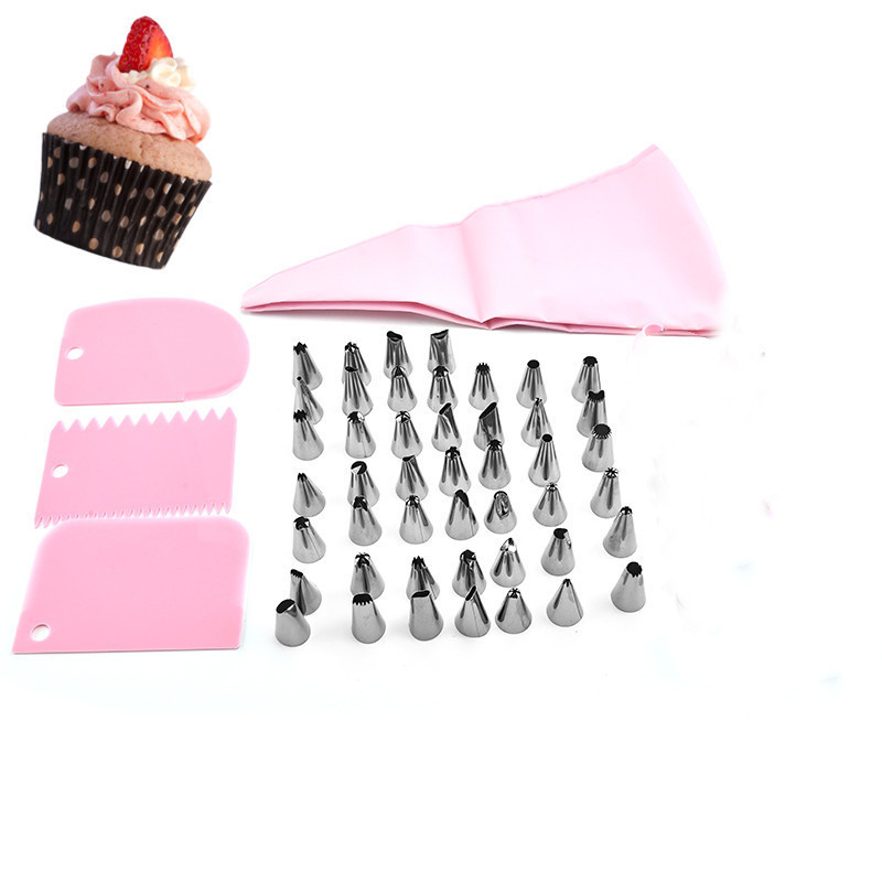 3 KIT Espatula Decorativa + 24 Pçs Conjunto De Confeiteira R