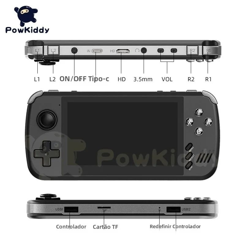 Powkiddy A19 Caixa De Pandora Android Supretro Console De Jogos