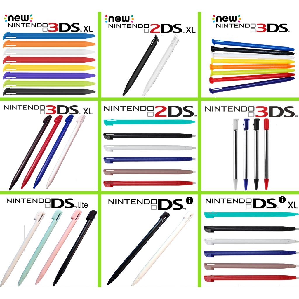 Caneta Stylus Nintendo 3DS, 3DS XL, New 3DS, New 3DS XL, 2DS, New 2DS XL, DS Lite, Dsi, Dsi XL todos os modelos