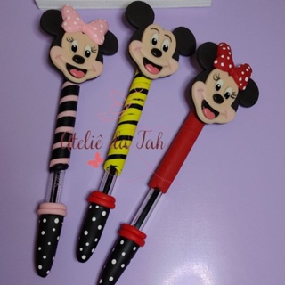 Caneta decorada Minnie ou Mickey (Unidade)
