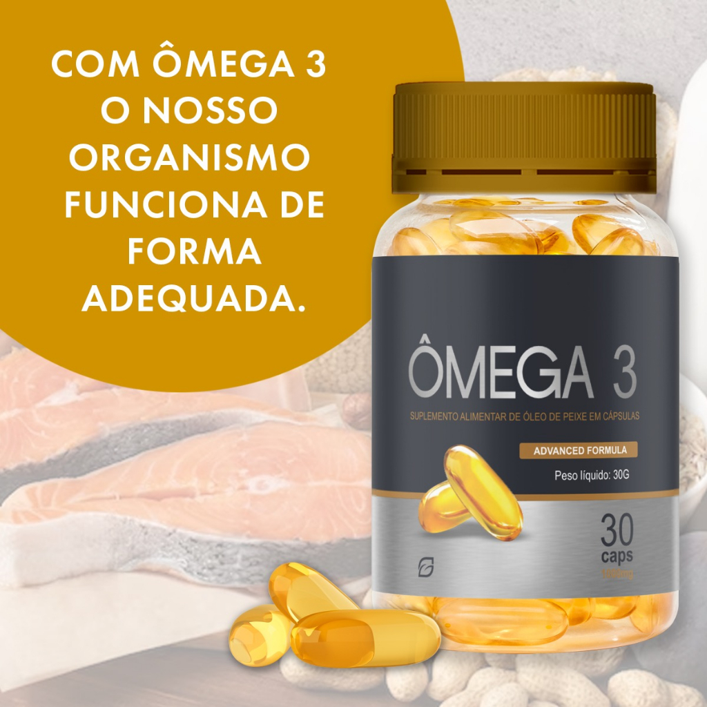 Ômega 3 1450mg óleo de peixe - EPA + TDH 30 cáps