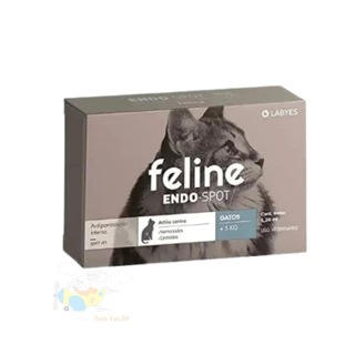 Vermífugo Labyes Feline Endospot para Gatos com Mais de 5kg