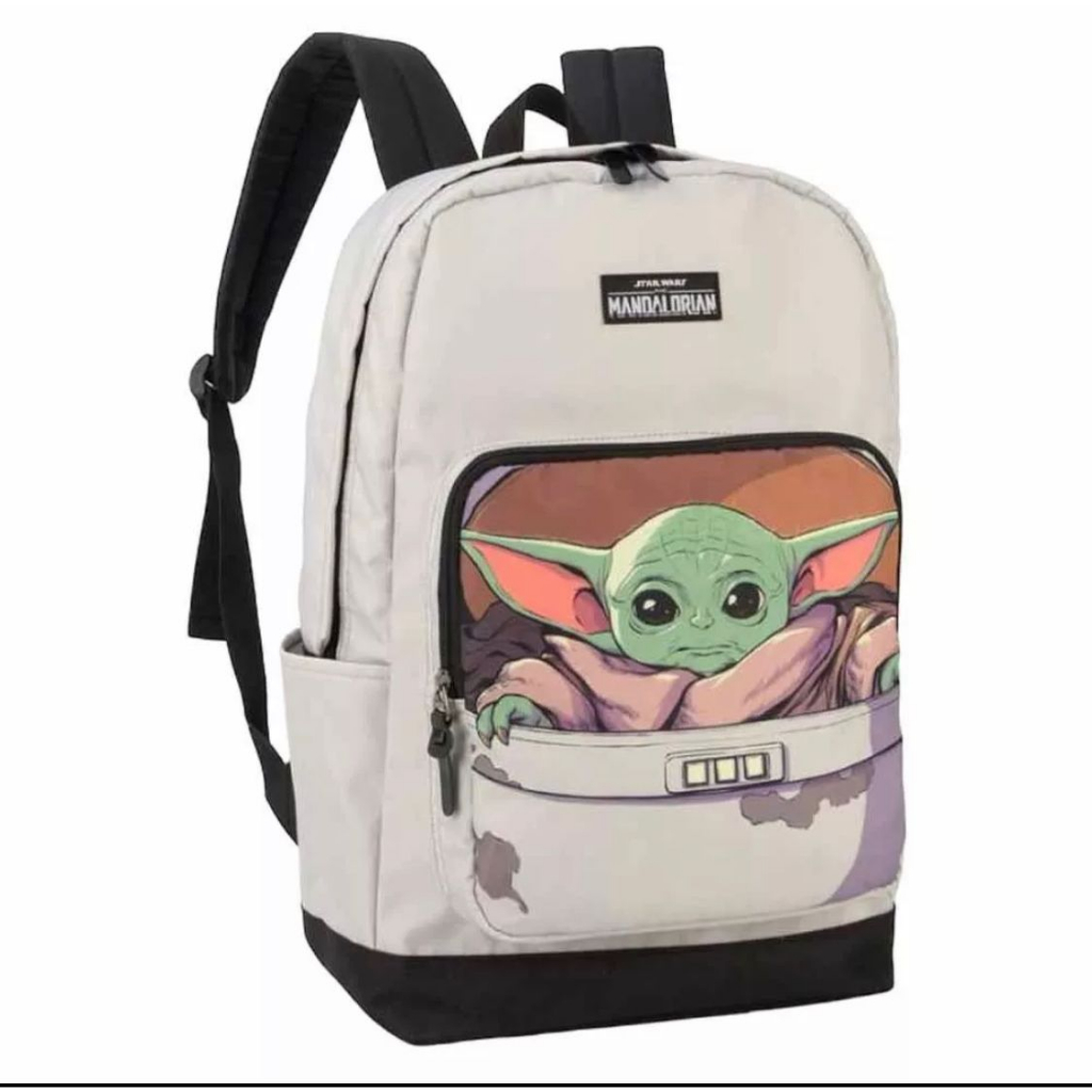 Mochila Star Wars Yoda Cinza Luxcel | Shopee Brasil