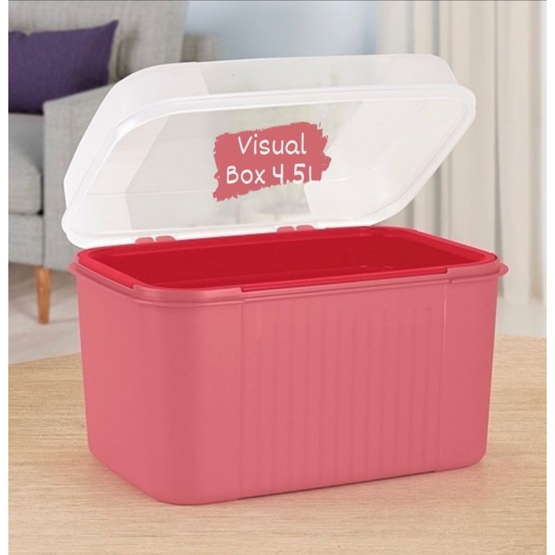 Tupperware Caixa Visual Box Com Bandeja 4.5 Litro Cores Variadas ...