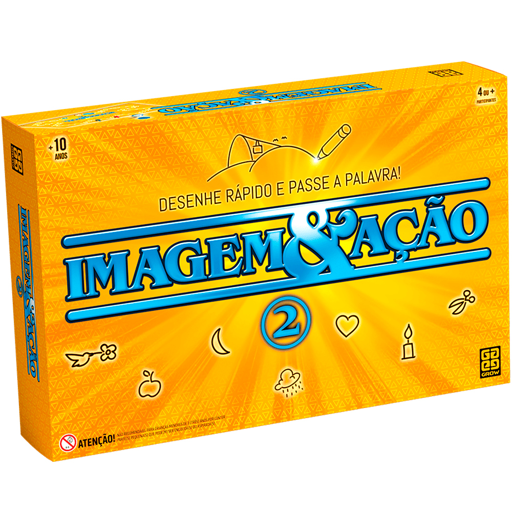 Jogo de Tabuleiro Desenho Adivinhação Imagem & Ação 2 Grow | Shopee Brasil