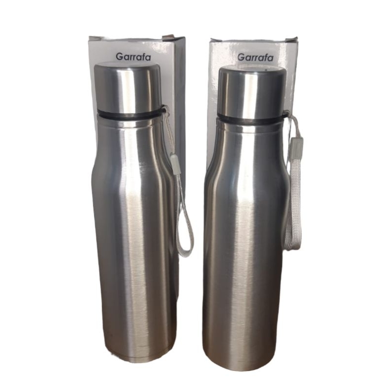 garrafa inox resistente água suco 750ml