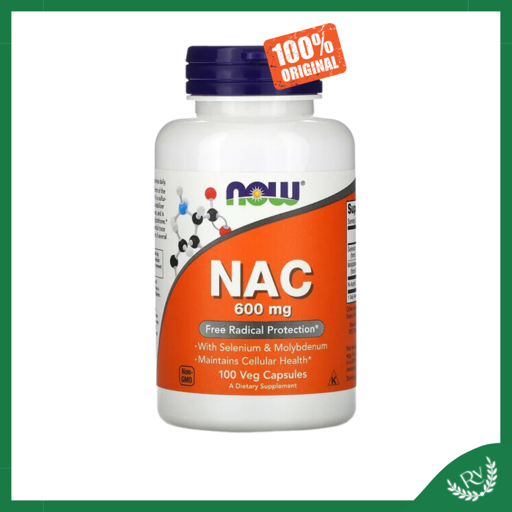 NAC 600 mg (100 Cápsulas) - Now Foods | Shopee Brasil