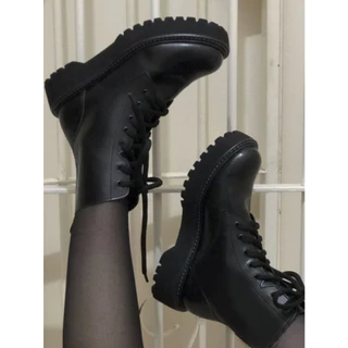 Coturno Feminino Bota Cano Alto Sola Plataforma Inverno Tendencia Blogueira Promoção