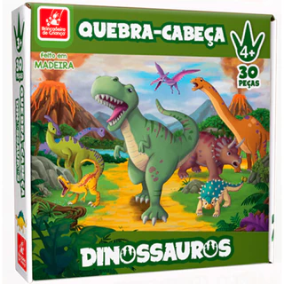 QUEBRA CABEÇA DINOSSAURO C/ 30 PÇ - BRINCADEIRA DE CRIANÇA - 2457