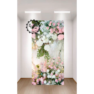 PAINEL TECIDO SUBLIMADO FLORES MURAL MEDIDA 2,0 ALT POR 1,50 LARG