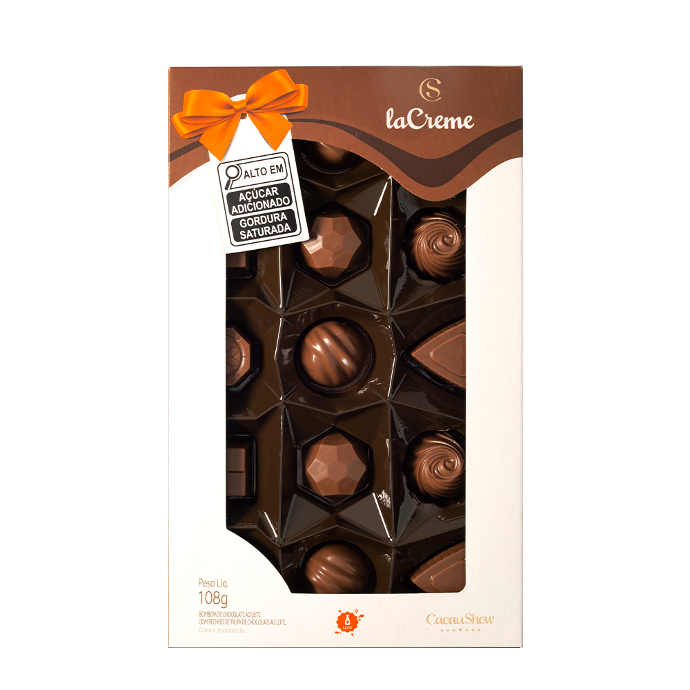 Caixa de bombons laCreme 108g Cacau Show Shopee Brasil