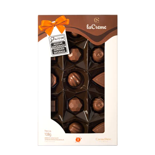 Caixa de bombons laCreme 108g Cacau Show