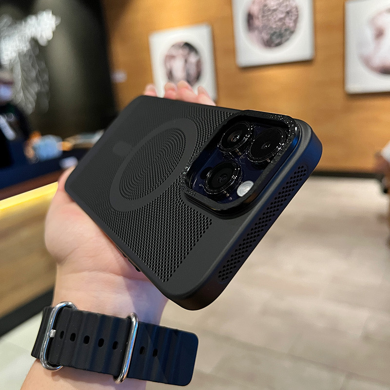 Case com Resfriamento e suporte a MagSafe Para iPhone 14 Pro Max