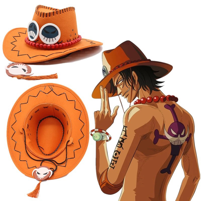 Chapéu+colar+pulseira One Piece Portgas D. Ace Cosplay Anime R$ 160 em Rio  de Janeiro - Rio de Janeiro