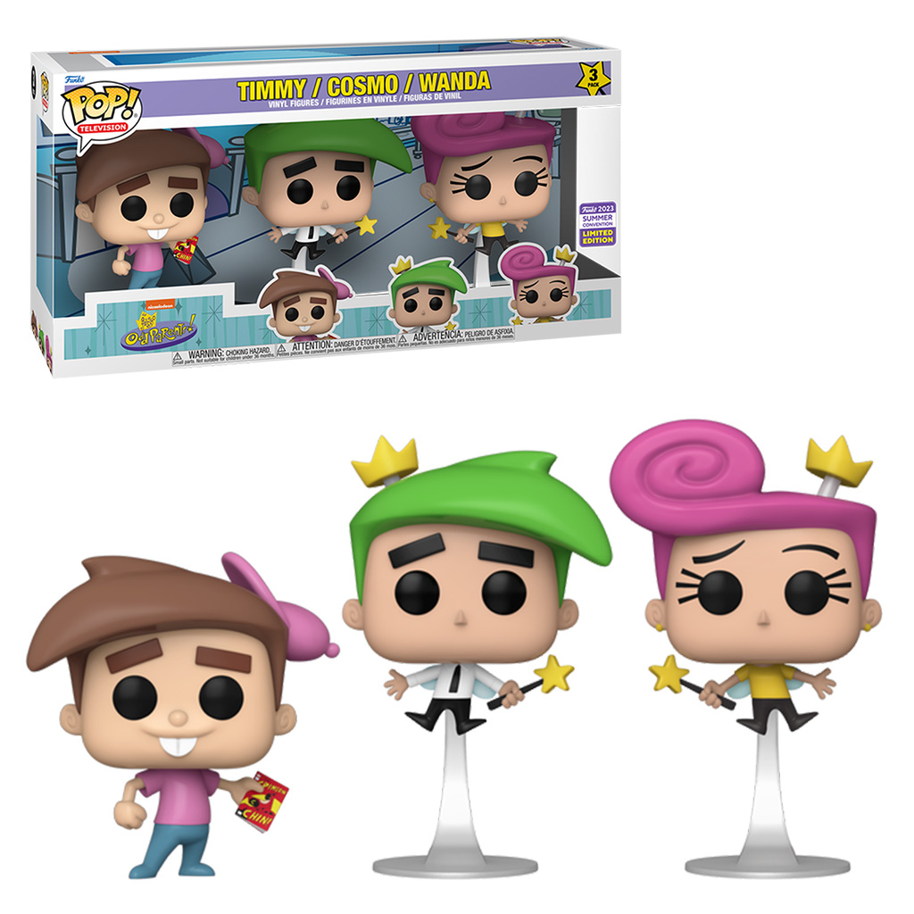 FUNKO POP TELEVISION OS PADRINHOS MÁGICOS - TIMMY, COSMO & WANDA 3-PACK  (71740) NOVO ORIGINAL | Shopee Brasil