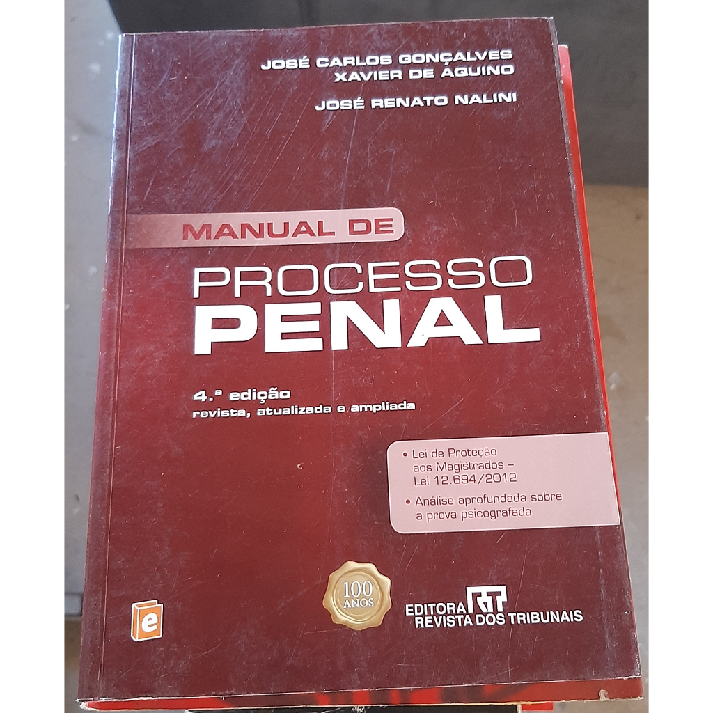Livro Manual de Processo Penal - 4ª Ed / José Carlos G. X. Aquino ...