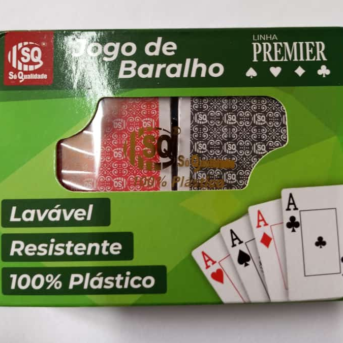 Jogo De Baralho 108 Cartas 100% Plastico Resistente