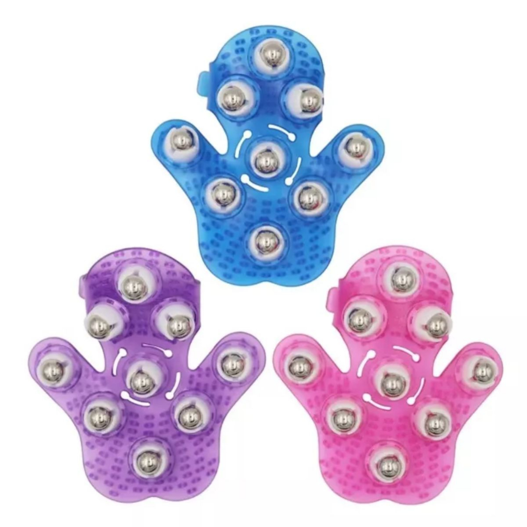 Luva Para Massagens Roller Fit/ 9 Esferas/ Pronta Entrega