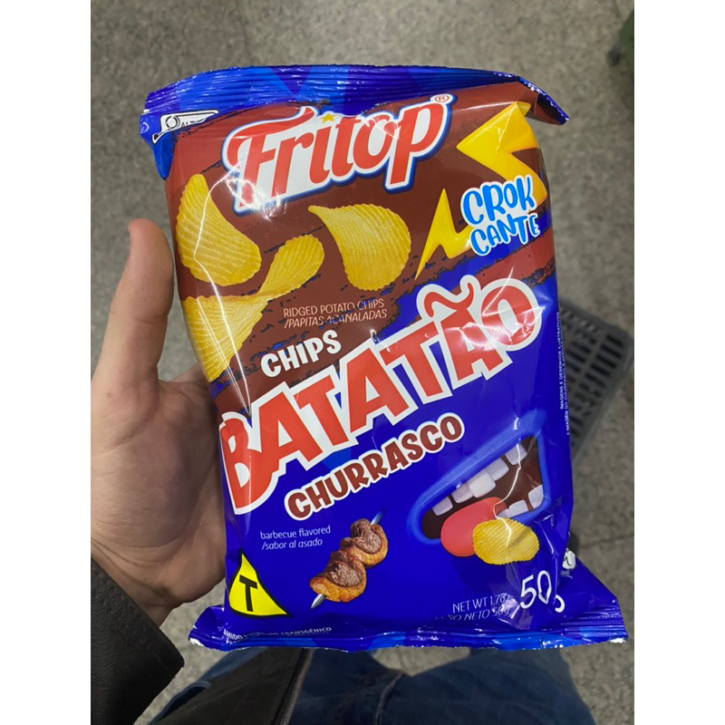 2,7kg Batata Frita Chips Lisa Para Revenda Sem Sal Na Caixa