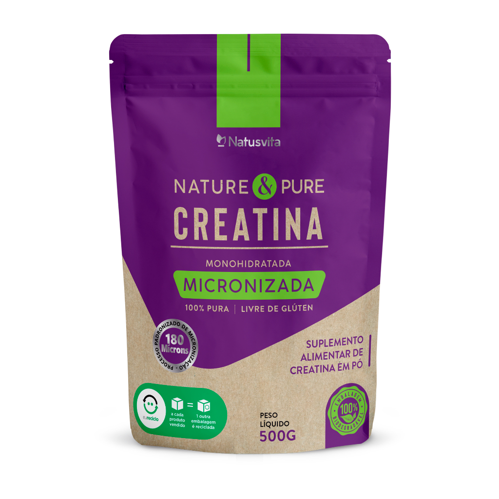 Creatina 500g/1kg/2kg 99% de Pureza Laudo EuroFins. Livre de Metais Pesados. Micronizada