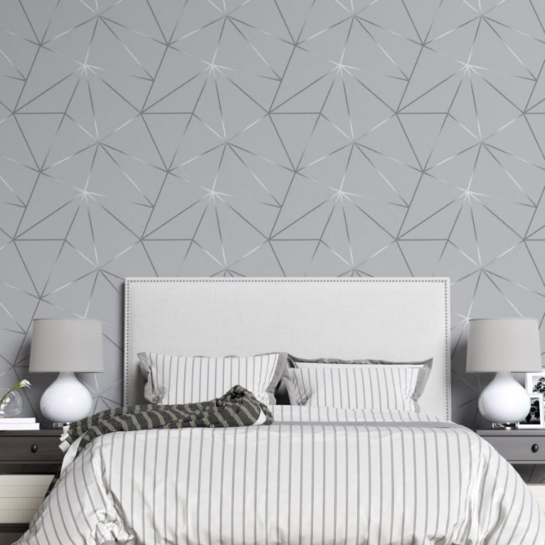 Papel de Parede Zara Silver Texturizado Adesivo Linha Premium Lavável 5 Metros 45Cm 30109