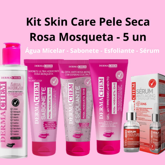 Kit Completo Skin Care Rosa Mosqueta Clareador Facial Anti Idade ...