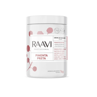 Creme De Massagem Pimenta Preta Termoativo 1 Kg Raavi
