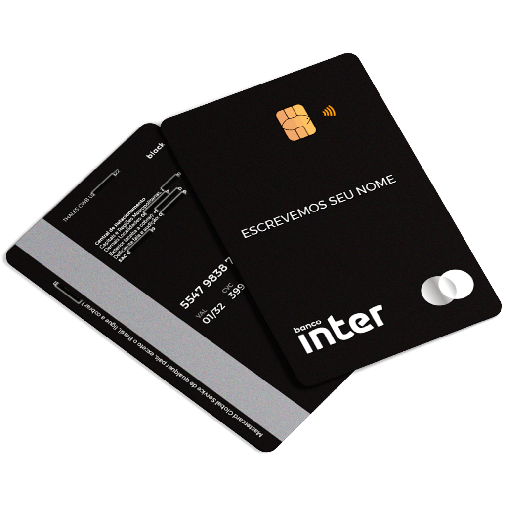 Adesivo Cartão Ultra Realista Inter