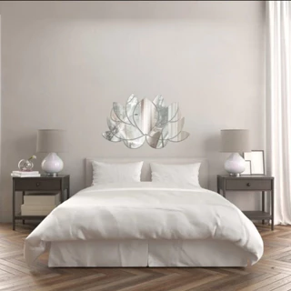 FLOR DE LOTUS FORMATO ESPELHO ACRILICO DECORATIVO PARA AREAS SALAS VARANDAS ESPELHOS