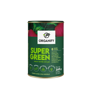 Organify Super Green - Suco Verde em Pó 100% Vegano - 165 gr