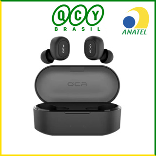 Fone de Ouvido Sem Fio QCY T2C TWS Bluetooth 5.0 Case 800 mAh - Preto