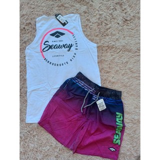 kit seaway bermuda mauricinho e camisa regata conjunto masculino ...