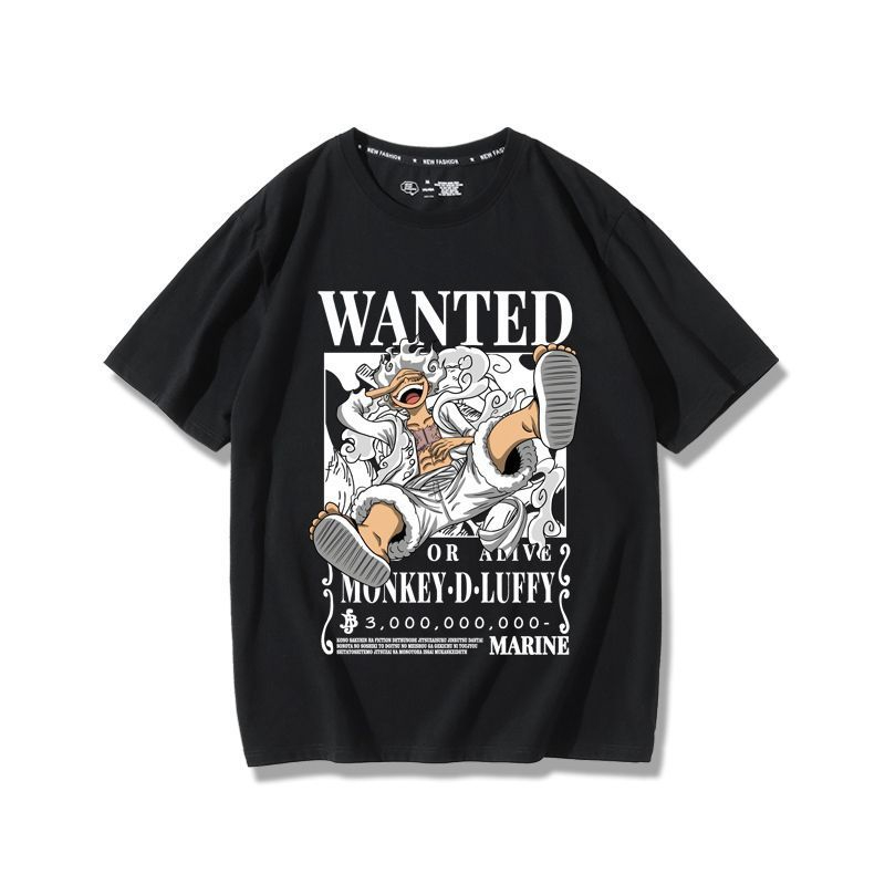 Camiseta Camisa Anime Piece Monkey D Luffy gear 5 Wanted REF 1197