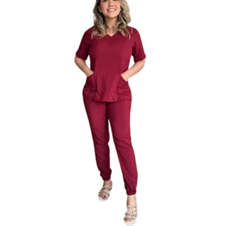 Pijama Cirurgico Hospitalar Jogger Cuidadora Elastico Sj - S